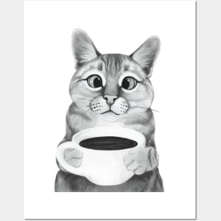 Coffee Cat Posters and Art